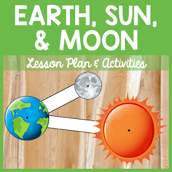 Preview of Earth, Sun, & Moon 3rd Grade 5E Lesson Plan with 2-D Model & Science Activities