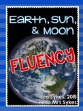 Earth Sun Moon Fluency and Quick Comprehension Check