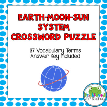 Download Moon Crossword Worksheets Teaching Resources Tpt