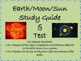 Earth, Sun, Moon System Study Guide and Test