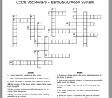 Earth Sun Moon Vocabulary Regents Crossword Puzzle