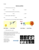 Earth, Sun, and Moon 5th Grade Assessment Quiz Special Edu