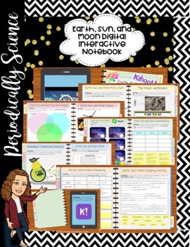 Preview of Earth, Sun, and Moon (TEKS 5.8D) Digital Interactive Notebook-Hyperdoc