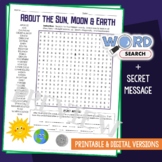 Earth, Sun and Moon Word Search Puzzle Season Vocabulary A