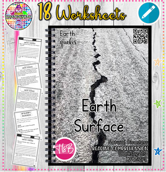 Preview of Earth Surface | Earthquakes | Reading Comprehension + Keys