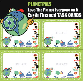 Preview of Task Boom Cards Love Planet Nature Earth Day Any Day Ecology Blank Editable