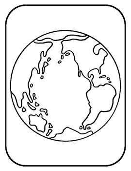 globe coloring page