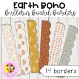 Earth Tones Boho Theme Classroom Decor Bulletin Board Borders