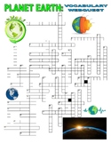 EARTH Vocabulary Puzzle Webquest (Internet / Earth Day / S