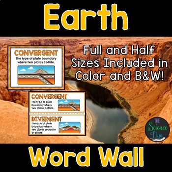 Preview of Earth Word Wall