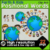Earth and Kids Positional Words Preposition Of Place Earth