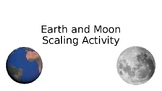 Astronomy Earth and Moon Scaling Activity Math Practice Slideshow