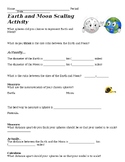 Astronom Earth and Moon Scaling Activity Math Practice Worksheet