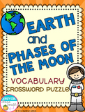 Earth and Phases of the Moon Vocabulary Crossword Puzzle Activity