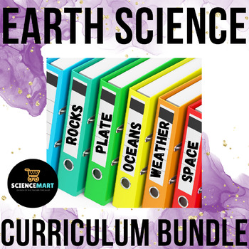 Preview of Earth and Space Curriculum Printable Year Bundle | Science Curriculum