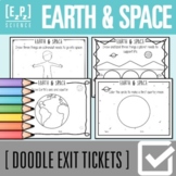 Earth and Space Exit Tickets | Science Exit Slip | Warm-Up