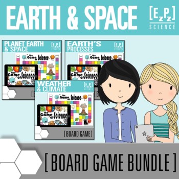 Preview of Earth and Space Science Game Bundle | Print + Digital Science Review Board Game