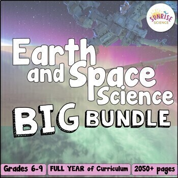 Preview of Earth and Space Science Middle School Science Curriculum Bundle | FULL YEAR