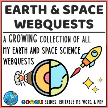 Preview of Earth and Space Science Webquest Bundle - Growing Bundle