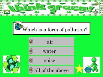 Preview of Earth conservation (Earth Day) powerpoint and test