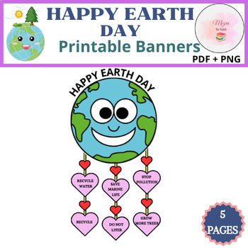 Preview of Earth day Banner! Classroom Decor | Earth Day Activity How To Save Earth
