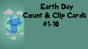 Preview of Earth day Count and Clip