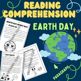 Earth day Reading comprehension for grade 3, 4