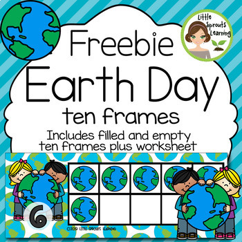 Preview of FREEBIE Earth day Ten Frames