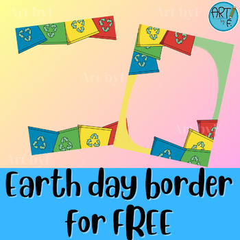Preview of Earth day border for FREE