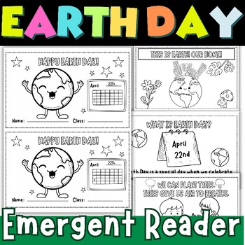 Preview of Earth day emergent reader For k - 2nd grade - Easy Early Reader Book