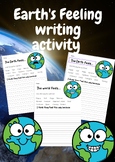 Earth day feelings writing activity