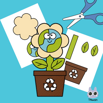 Earth day flower craft coloring pages,art april activities,bulletin board