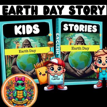Preview of Earth Day: A Fun English Story About Nature and Animals (2024)