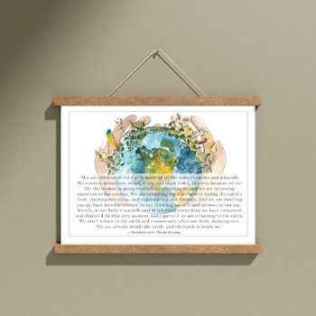 Preview of Earth day poster + flashcards- wildschool - Nature education - reggio inspired