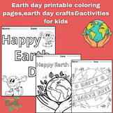 Earth day printable coloring pages,earth day crafts&activi