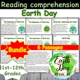 Earth day reading Comprehension Passages april activities 