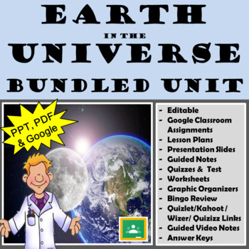 Preview of Earth in the Universe Unit