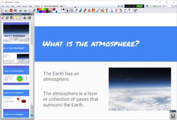 Preview of Earth's Atmosphere - Flipchart Presentation