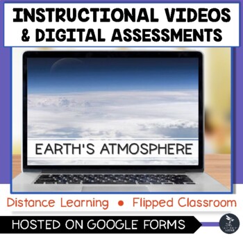 Preview of Earth's Atmosphere Instructional Videos & Digital Quiz