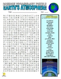 Earth's Atmosphere Puzzle Page (Wordsearch and Criss-Cross)