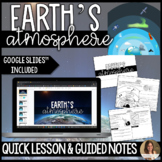 Earth's Atmosphere Lesson and Guided Notes - Editable