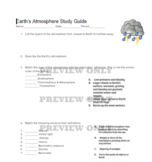 Earth's Atmosphere Study Guide