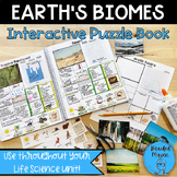 Earth's Biomes (Ecosystems) Puzzle Book | Interactive Hand