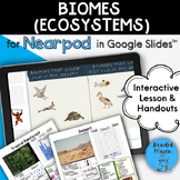 Earth's Biomes (Ecosystems) for Nearpod in Google Slides |