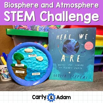 Preview of Earth's Biosphere and Atmosphere 5th Grade STEM Activity Here We Are Read Aloud
