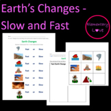 Earth's Changes-Editable (Fast and Slow Changes)