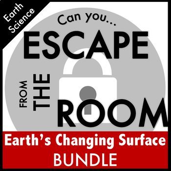 Preview of Earth's Changing Surface Bundle Science Escape Room