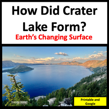 Preview of The Formation of Crater Lake Science Reading Informational Text Passages Earth