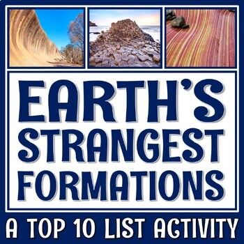 Preview of Earth's Changing Surface Reading and Worksheet Landforms Weathering and Erosion