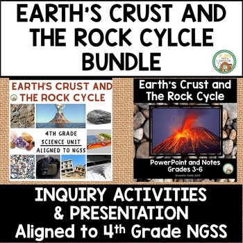 Preview of Earth's Crust and the Rock Cycle Activities and PowerPoint Bundle